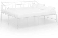 Shumee Rám vysúvacej postele/pohovky biely kov 90 × 200 cm, 324777 - Rám postele