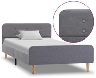 Shumee světle šedý textil 90×200 cm, 284900 - Rám postele