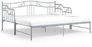 Shumee Rám vysouvací postele/pohovky šedý kovový 90×200 cm, 324766 - Rám postele
