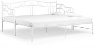 Shumee Rám vysouvací postele/pohovky bílý kovový 90×200 cm, 324765 - Rám postele