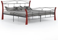 Shumee černý kov 180×200 cm, 324881 - Postel