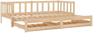 SHUMEE výsuvná válenda 2× (90 × 200) cm, masivní borovice, 3083704 - Postel