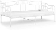 Shumee bílý kovový 90×200 cm, 324762 - Rám postele