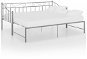 Shumee Rám vysouvací postele/pohovky šedý kovový 90×200 cm, 324778 - Rám postele