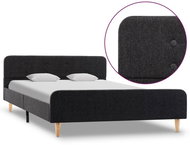 Shumee tmavě šedý jutovina 120×200 cm, 284896 - Postel