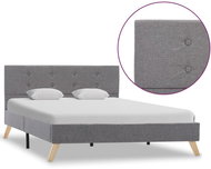 Shumee světle šedý textil 120×200 cm, 284818 - Rám postele