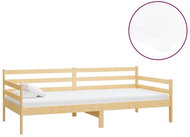 SHUMEE válenda s matrací 90 × 200 cm, masivní borové dřevo, 3083599 - Postel