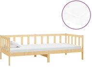 SHUMEE válenda s matrací 90 × 200 cm, masivní borové dřevo, 3083624 - Postel