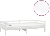 SHUMEE válenda s matrací 90 × 200 cm, masivní borové dřevo, bílá, 3083575 - Postel