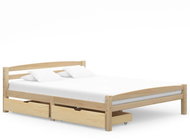 Shumee se 2 zásuvkami masivní borové dřevo 160×200 cm, 3060385 - Postel