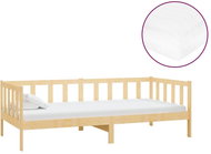 SHUMEE válenda s matrací 90 × 200 cm, masivní borové dřevo, 3083614 - Postel