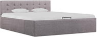 Shumee Zvedací s úložným prostorem taupe textil 140x200 cm , 285597 - Rám postele