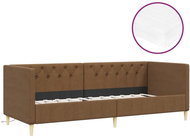 SHUMEE válenda s matrací a USB 90 × 200 cm, textil, hnědá, 3080449 - Postel