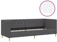 SHUMEE válenda s matrací a USB 90 × 200 cm, textil, tmavě šedá, 3080446 - Postel