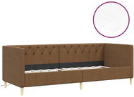 SHUMEE válenda s matrací a USB 90 × 200 cm, textil, hnědá, 3080459 - Postel