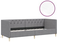 SHUMEE válenda s matrací a USB 90 × 200 cm, textil, světle šedá, 3080455 - Postel