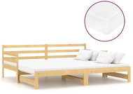 SHUMEE výsuvná válenda 2× (90 × 200) cm, masivní borovice, 3083659 - Postel