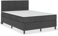SHUMEE postel boxspring 140 × 200 cm, textil, tmavě šedá 3054798 - Postel