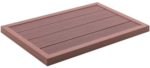 Floor Element for Solar Shower, Brown 101 x 63 x 5.5cm WPC - Pool Accessories - Main image