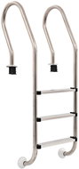 Pool Steps 3 Steps Stainless-steel 120cm with Rubber Feet - Pool Ladder