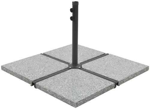 Parasol stand with a square weight gray-black - Umbrella Stand - Main image