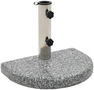Umbrella stand granite 10 kg half circle grey - Umbrella Stand