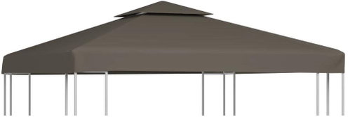 Náhradní dvojitá střecha na altán 310 g/m2 3 x 3 m barva taupe - Zahradní altán - Main image