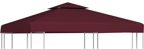 Náhradní dvojitá střecha na altán 310 g/m2 3 x 3 m vínová - Zahradní altán - Main image