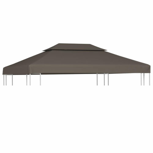 Náhradní dvojitá střecha na altán 310 g/m2 4 x 3 m barva taupe - Zahradní altán - Main image