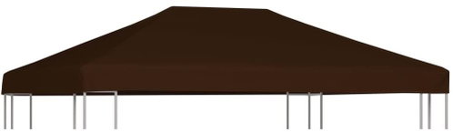 Střecha na altán 310 g/m2 3 x 4 m hnědá - Zahradní altán - Main image