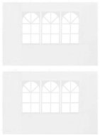 SHUMEE Bočná stena k párty stanu s oknom, PE biela – 2 ks balenie - Bočnice na altánok