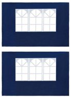 SHUMEE Bočná stena k párty stanu s oknom, PE, modrá – 2 ks v balení - Bočnice na altánok