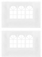 Boční stěny k party stanu 2 ks s oknem bílé - Bočnice k altánu