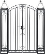 Decorative garden gate wrought iron 122 x 20.5 x 160 cm - Garden Arch