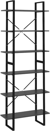 Shumee vysoký šedý 80×30×210 cm dřevotříska, 806539 - Shelving Unit - Main image