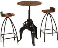 3-piece bar set solid recycled wood 245271 - Bar Set