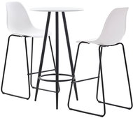 3-piece bar set plastic white 279758 - Bar Set