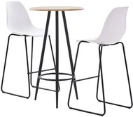 3-piece bar set plastic white 279804 - Bar Set