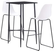 3-piece bar set plastic white 279919 - Bar Set
