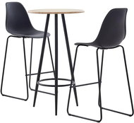 3-piece bar set plastic black 279806 - Bar Set