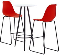 3-piece bar set plastic red 279770 - Bar Set
