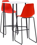 3-piece bar set plastic red 279982 - Bar Set