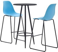 3-piece bar set plastic blue 279720 - Bar Set