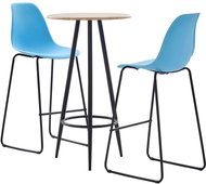 3-piece bar set plastic blue 279812 - Bar Set