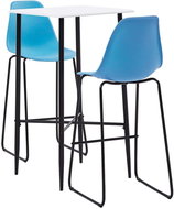 3-piece bar set plastic blue 279978 - Bar Set