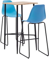 3-piece bar set plastic blue 3050029 - Bar Set