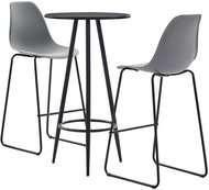 3-piece bar set plastic gray 279716 - Bar Set