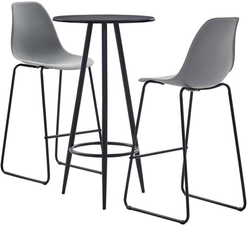 3-piece bar set plastic gray 279716 - Bar Set - Main image