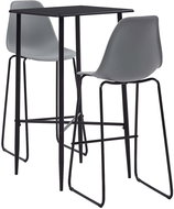 3-piece bar set plastic gray 279923 - Bar Set