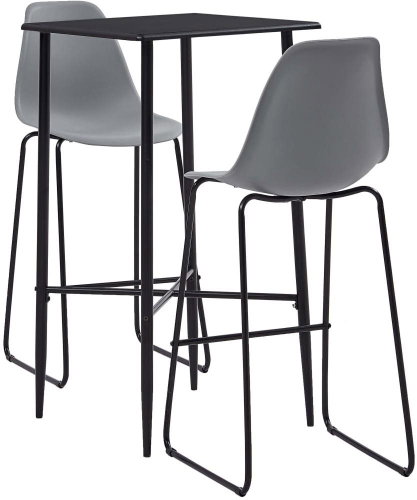 3-piece bar set plastic gray 279923 - Bar Set - Main image